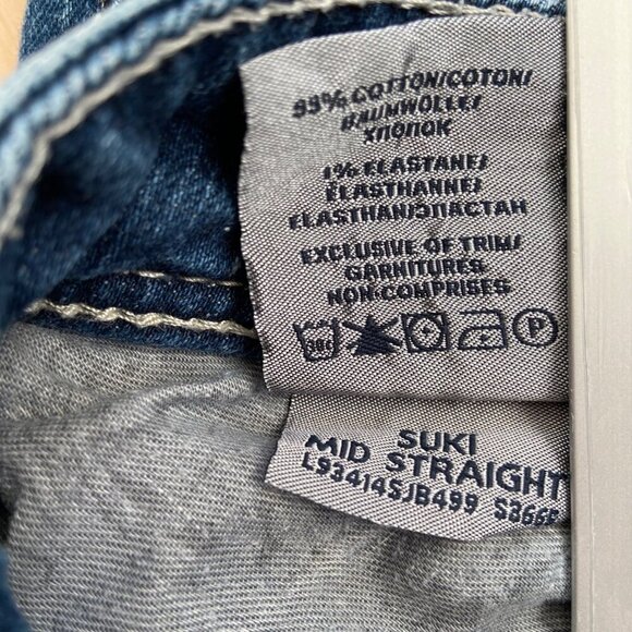 Silver Jeans Co. Suki Mid Straight leg 25 Womens Blue Denim Straight Leg Jeans - Picture 11 of 15